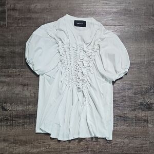 Simone Rocha - White Ruched Top